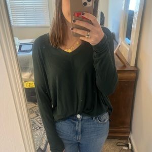 Dark Green Top